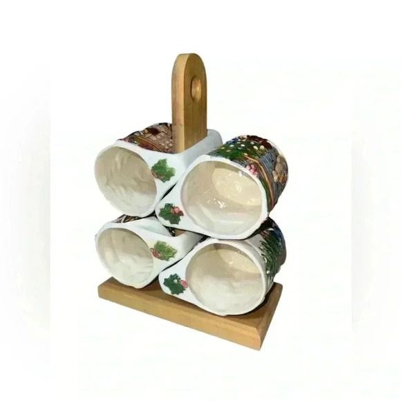 Incredible whimsical Christmas mugs vintage incredible quality - Picture 14 of 14